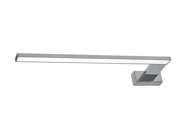 Srebrny kinkiet LED łazienkowy prawostronny - N016-Cortina 11W 45x12x4 cm Kinkiet łazienkowy Szkło Metal Funkcje Kinkiet nad lustro