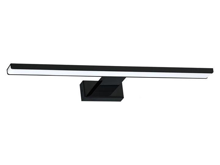 Czarny kinkiet do łazienki - N014-Cortina 13,8W 60x11,5x4 cm Szkło Kinkiet łazienkowy Kinkiet LED Metal Styl Nowoczesny