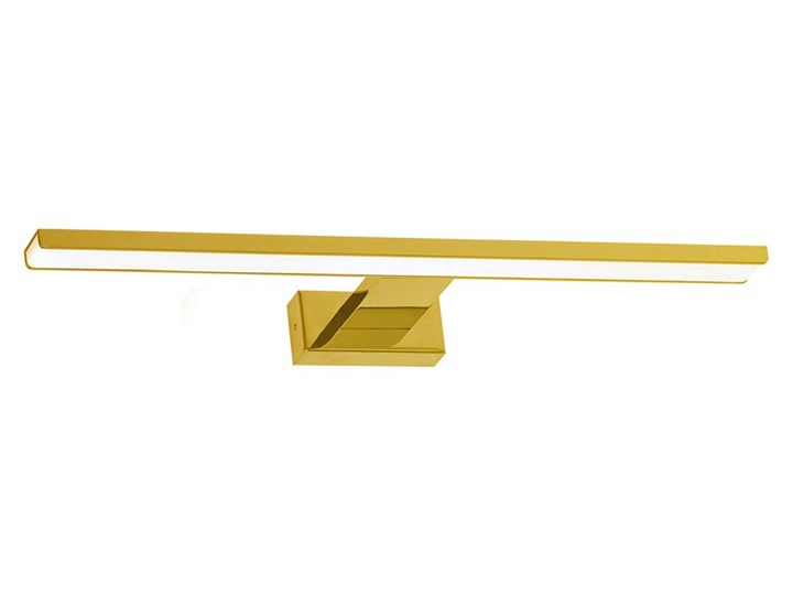 Złoty kinkiet LED łazienkowy - N014-Cortina 13,8W 60x11,5x4 cm Metal Funkcje Kinkiet nad lustro Szkło Kinkiet łazienkowy Styl Nowoczesny