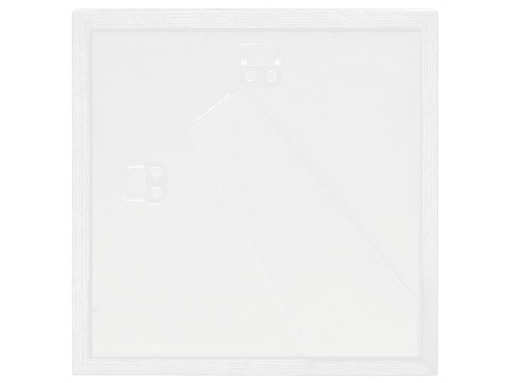 vidaXL Ramki 3D na zdjęcia 20x20 cm, 3 szt., białe, 28x28 cm Drewno Tworzywo sztuczne Stojak na zdjęcia Kolor Biały