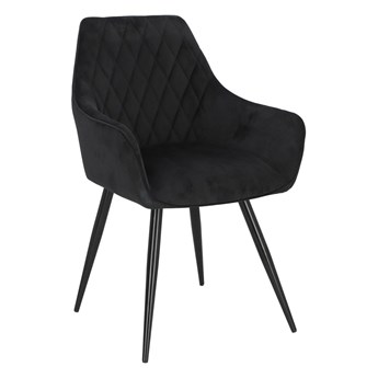 Krzesło Pico VIC czarne tapicerowane