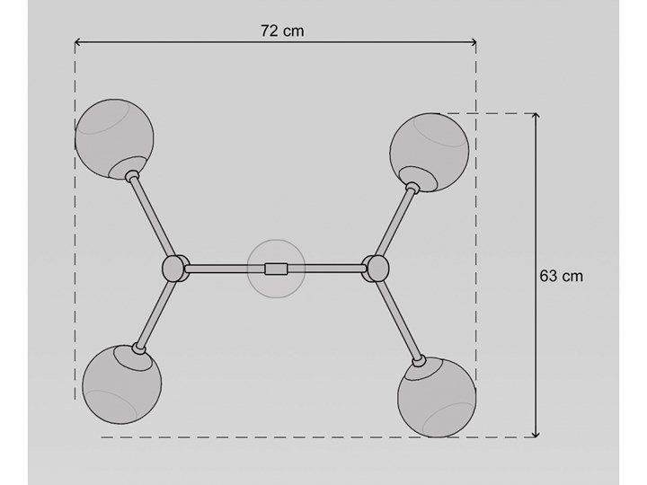Złota mosiężna lampa loftowa G-S4 Mosiądz Lampa z kloszem Szkło Stal Metal Kategoria Lampy sufitowe Styl Industrialny