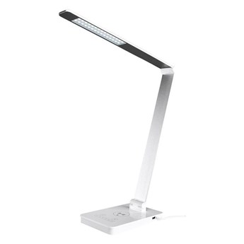LED Ściemniana dotykowa lampa stołowa z ładowaniem bezprzewodowym LED/9W/230V biała