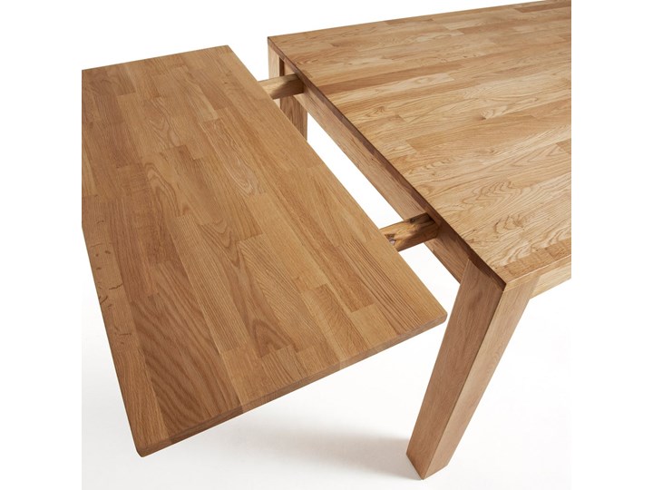 Stół rozkładany Isbel drewniany 120 (200) x 75 cm Drewno Pomieszczenie Stoły do jadalni
