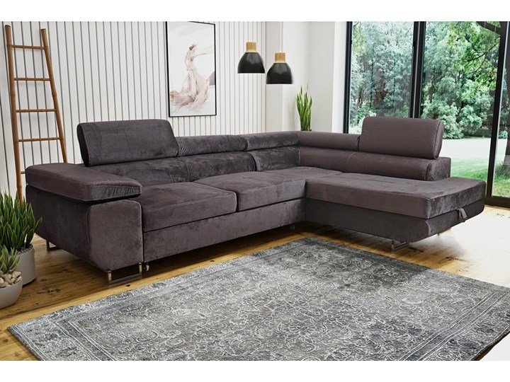 AMDK Narożnik Riko z pojemnikiem na pościel beże brązy Wysokość 73 cm Głębokość 202 cm Szerokość 272 cm Funkcje Z funkcją spania