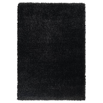 vidaXL Dywan shaggy z wysokim runem, czarny, 120x170 cm, 50 mm