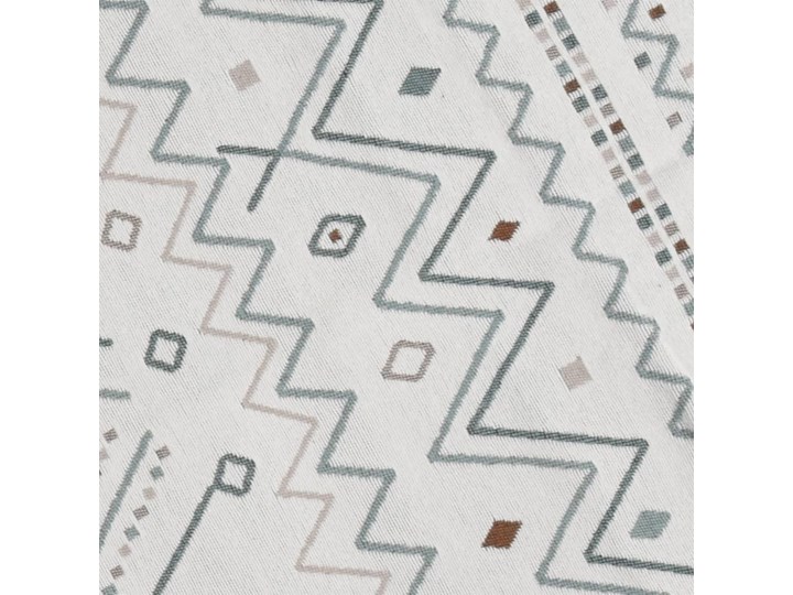 vidaXL Dywanik beżowo-niebieski 80x300 cm bawełniany Dywaniki Dywany Prostokątny Bawełna Wzór Geometryczny Kolor Szary