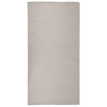 vidaXL Dywan zewnętrzny o płaskim splocie, 100x200 cm, taupe