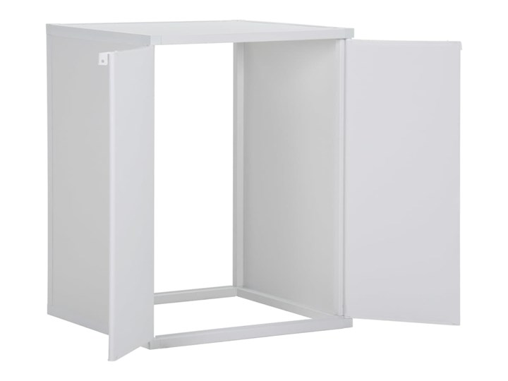 vidaXL Szafka na pralkę, biała, 68,5x64,5x88 cm, PVC Rodzaj frontu Drzwiczki Kolor Biały