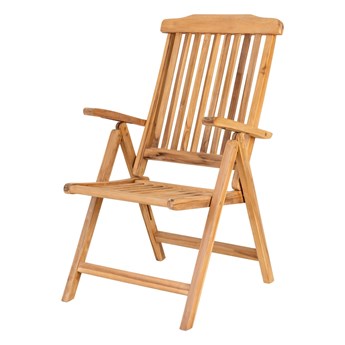 SELSEY Krzesło ogrodowe Kerala z drewna tekowego