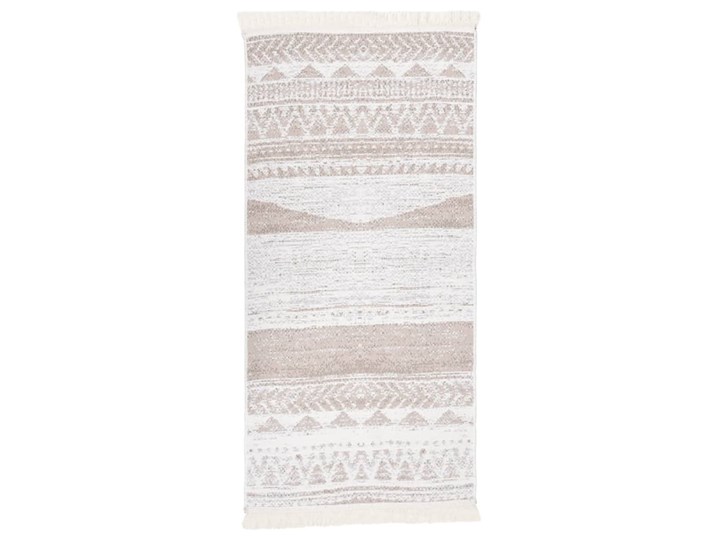 vidaXL Dywan, beżowy, 100x200 cm, bawełniany Dywaniki Prostokątny Dywany Bawełna Kategoria Dywany