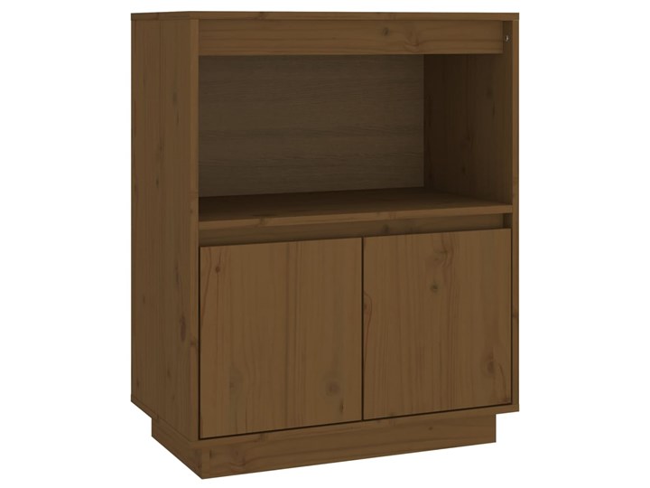 vidaXL Szafka, miodowy brąz, 60 x 34 x 75 cm, lite drewno sosnowe Szerokość 60 cm Na zdjęcia Kategoria Szafki i regały Stojące Głębokość 34 cm Sosna Kolor Brązowy