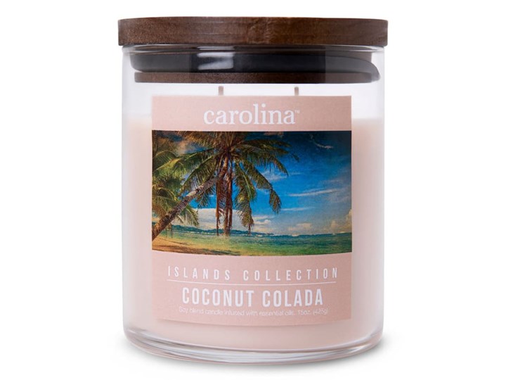 Świeca zapachowa "Coconut Colada" - 425 g Kategoria Świeczniki i świece Kolor Różowy