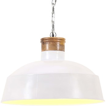 vidaXL Industrialna lampa wisząca, 42 cm, biała, E27