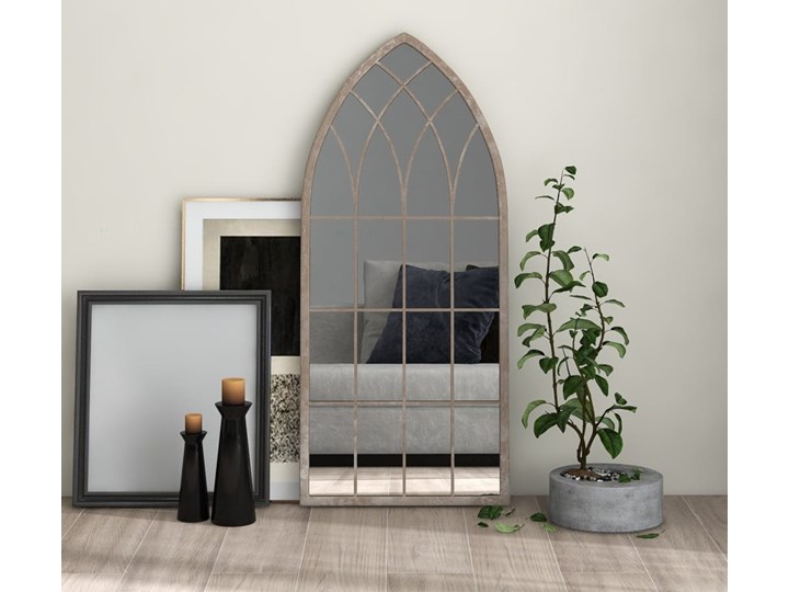 vidaXL Lustro do wewnątrz, kolor piaskowy, 100x45 cm Kategoria Lustra Ścienne Kolor Beżowy