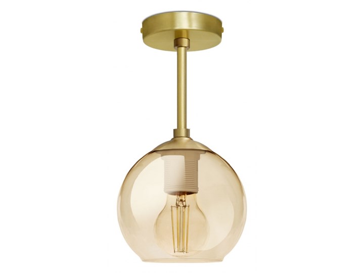 Mała mosiężna lampa sufitowa GB-S1K Kolor Złoty Mosiądz Szkło Styl Nowoczesny