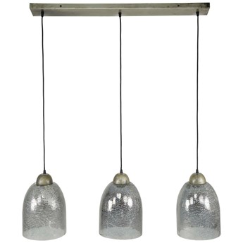 Lampa wisząca Sphere Clearstone 3L 102 cm klosze szklane kamienne