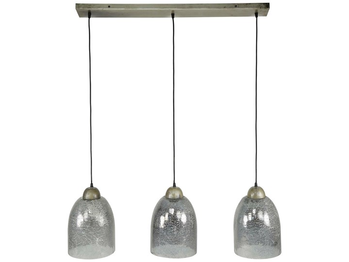 Lampa wisząca Sphere Clearstone 3L 102 cm klosze szklane kamienne Szkło Lampa z kloszem Kategoria Lampy wiszące