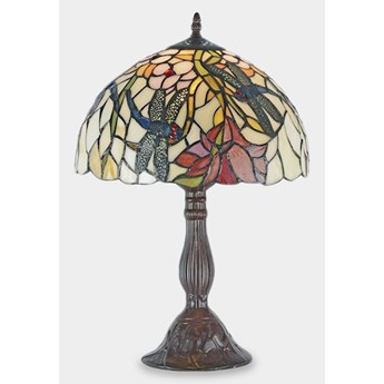 Lampa Witrażowa w Stylu Tiffany Latające Ważki