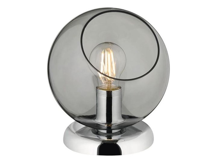 Reality - Lampa stołowa CLOONEY 1xE27/42W/230V Metal Wysokość 22 cm Szkło Chrom Kategoria Lampy stołowe