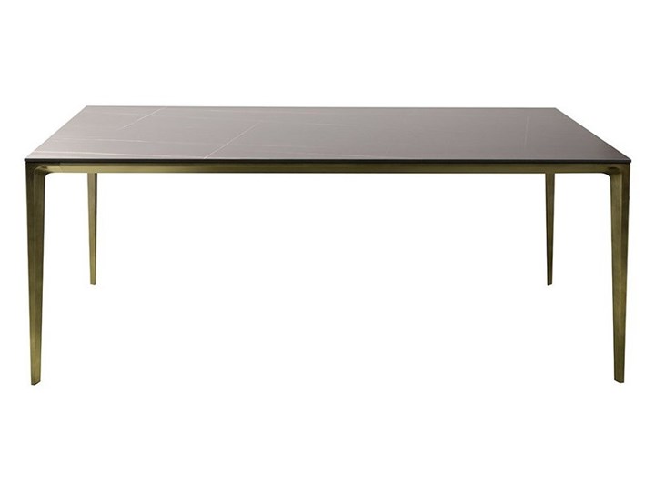 Nowoczesny stół marmurowy ze spieku , nogi miedziany kolor 180 x 90 x 75 Stal Styl Industrialny Wysokość 75 cm Szerokość(n) 90 cm