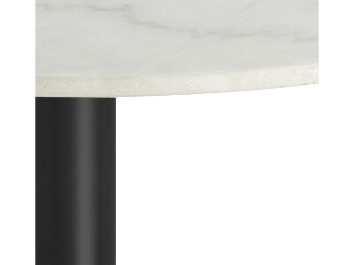 Marmurowy stół do jadalni Corby 105 na czarnej nodze Kategoria Stoły kuchenne Kamień Wysokość 75 cm Metal Pomieszczenie Stoły do jadalni