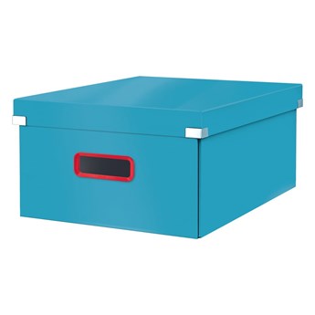 Niebieske pudełko do przechowywania Leitz Cosy Click & Store, dł. 48 cm