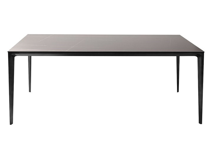 Nowoczesny stół marmurowy ze spieku , nogi ciemny grafit 180 x 90 x 75 Wysokość 75 cm Metal Szerokość(n) 90 cm