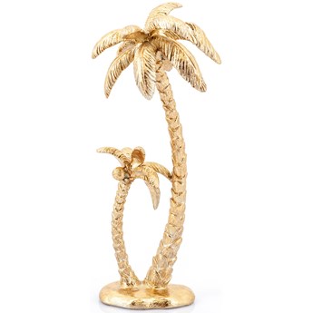 Figurka dekoracyjna złota palma 18x14 cm