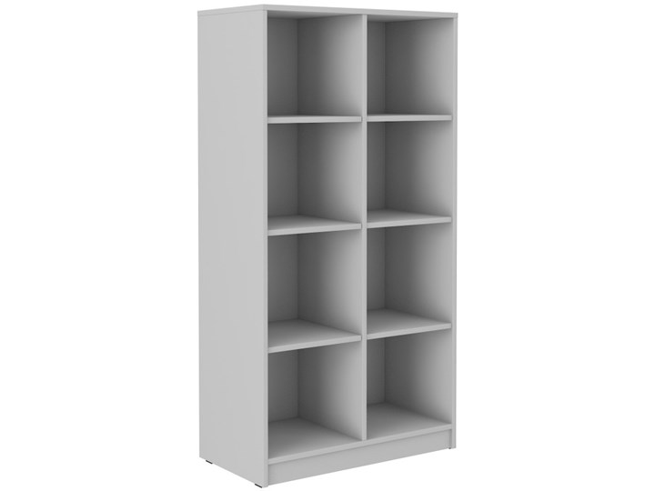 Wysoki Regał Biurowy MALTA 106 Płyta laminowana Płyta MDF Płyta meblowa Głębokość 42 cm Szerokość 80 cm Kategoria Witryny Kolor Biały