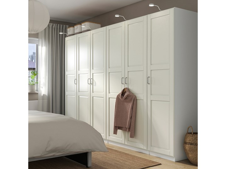 IKEA PAX / TYSSEDAL Kombinacja szafy, biały/biały, 300x60x201 cm Szerokość 60 cm Głębokość 60 cm Kategoria Szafy do garderoby
