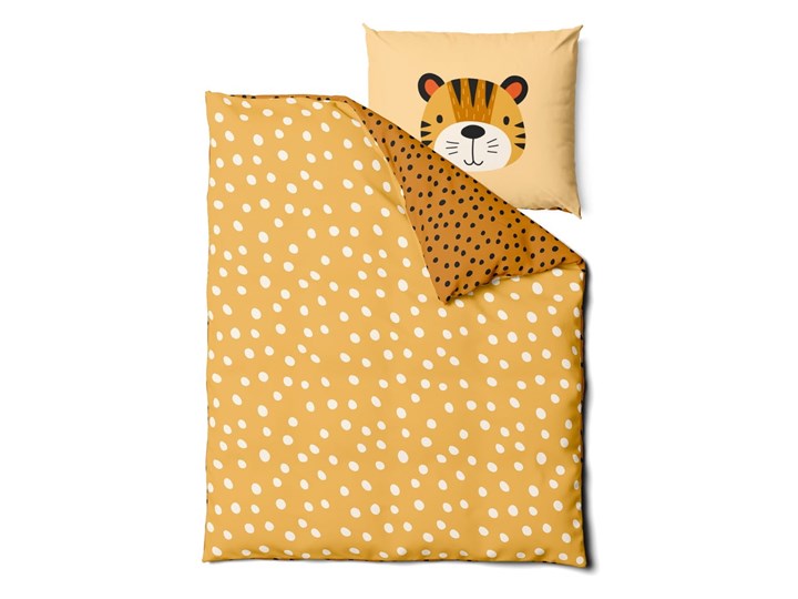 Dziecięca bawełniana pościel Bonami Selection Tiger, 140x200 cm Komplet pościeli Kategoria Komplety pościeli 70x90 cm Bawełna Rozmiar poduszki 70x90 cm