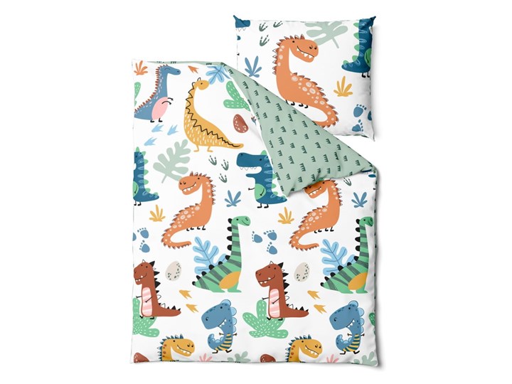 Dziecięca bawełniana pościel Bonami Selection Dinos, 140x200 cm 70x90 cm Komplet pościeli Pomieszczenie Pościel dziecięca Bawełna Rozmiar poduszki 70x90 cm