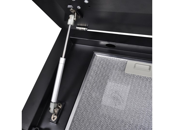 vidaXL Okap kuchenny ze szkła hartowanego z wyświetlaczem 600 mm, czarny Kategoria Okapy