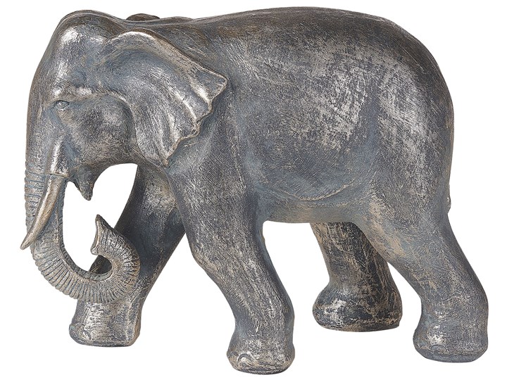 Beliani Figurka dekoracyjna kolor mosiądzu żywica syntetyczna 26 cm w kształcie słonia nowoczesny efekt postarzania wygląd akcesorium ozdoba Kategoria Figury i rzeźby