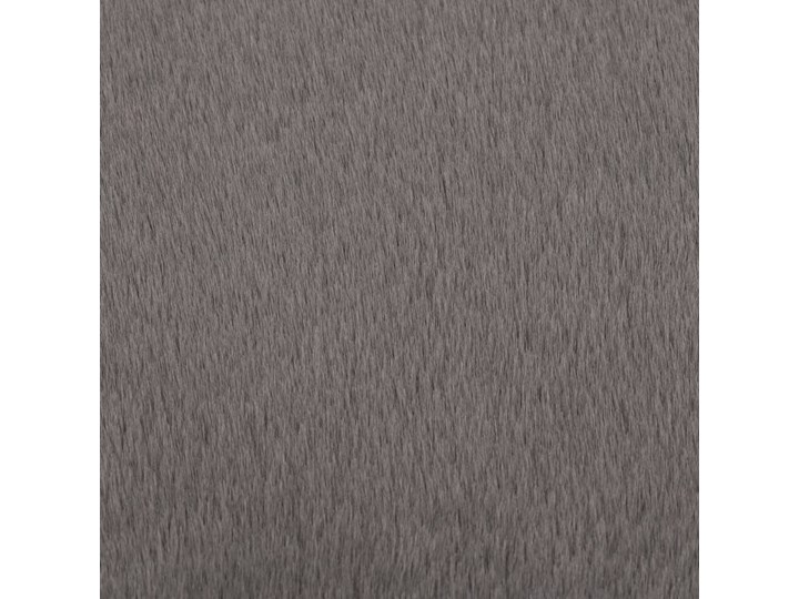 vidaXL Dywanik, 160 cm, sztuczne futro królika, ciemnoszary Dywaniki Shaggy Pomieszczenie Pokój nastolatka Poliester Okrągły 160x160 cm Skóry Skóra Dywany Pomieszczenie Salon