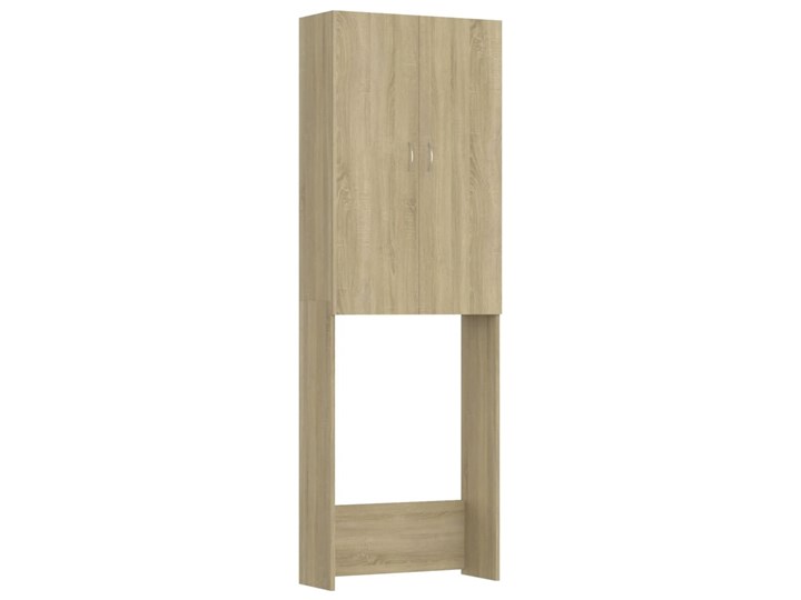vidaXL Szafka na pralkę, dąb sonoma, 64 x 25,5 x 190 cm Płyta MDF Szafki Drewno Płyta stolarska Głębokość 26 cm Szerokość 64 cm Rodzaj frontu Drzwiczki