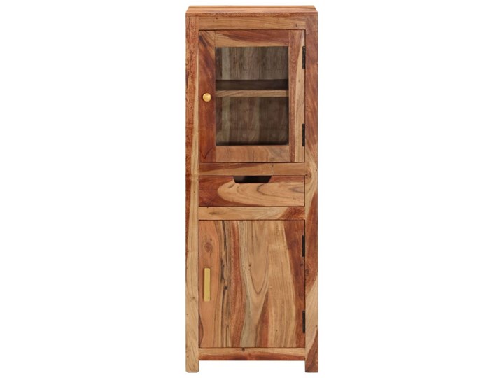 vidaXL Kredens, 40x34x110 cm, lite drewno sheesham Szkło Na książki Szerokość 40 cm Głębokość 34 cm Kategoria Szafki i regały