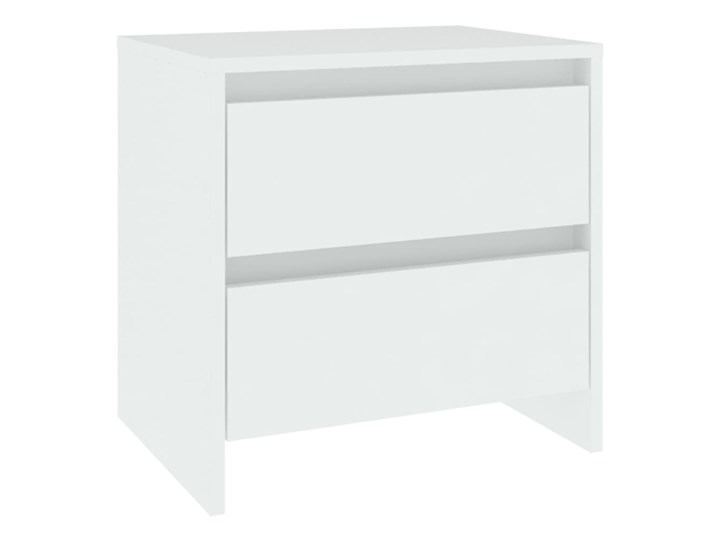 vidaXL Szafka nocna, biała, 45x34,5x44,5 cm, płyta wiórowa Głębokość 35 cm Szerokość 45 cm Nocne Płyta meblowa Płyta MDF Płyta laminowana Wysokość 45 cm Typ Nocne
