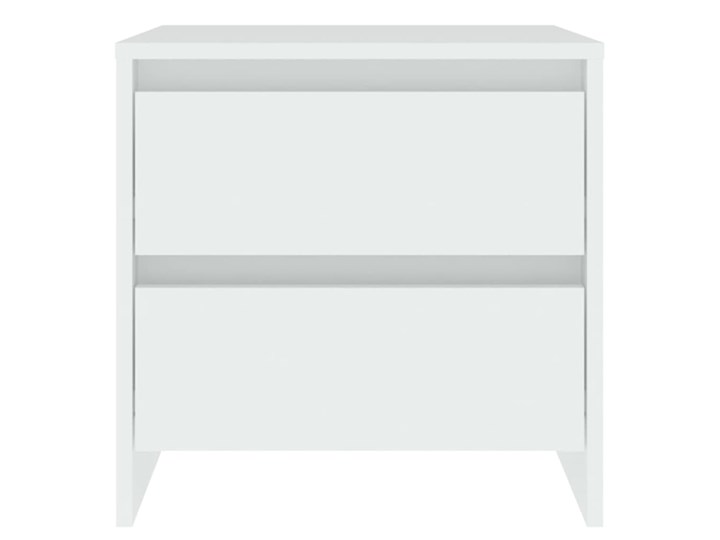 vidaXL Szafka nocna, biała, 45x34,5x44,5 cm, płyta wiórowa Wysokość 45 cm Płyta MDF Płyta meblowa Głębokość 35 cm Szerokość 45 cm Nocne Płyta laminowana Pomieszczenie Sypialnia