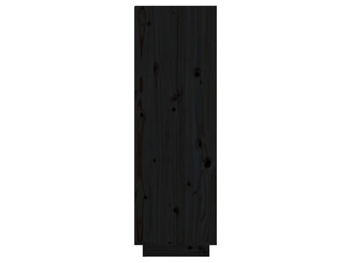 vidaXL Szafka na buty, czarna, 34x30x105 cm, lite drewno sosnowe Szerokość 34 cm Sosna Głębokość 30 cm Kolor Czarny