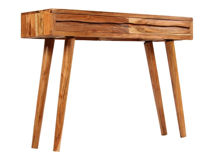 vidaXL Konsola z drewna akacjowego, żłobione szuflady, 118x30x80 cm Drewno Głębokość 30 cm Z szufladą Szerokość 118 cm Kategoria Konsole