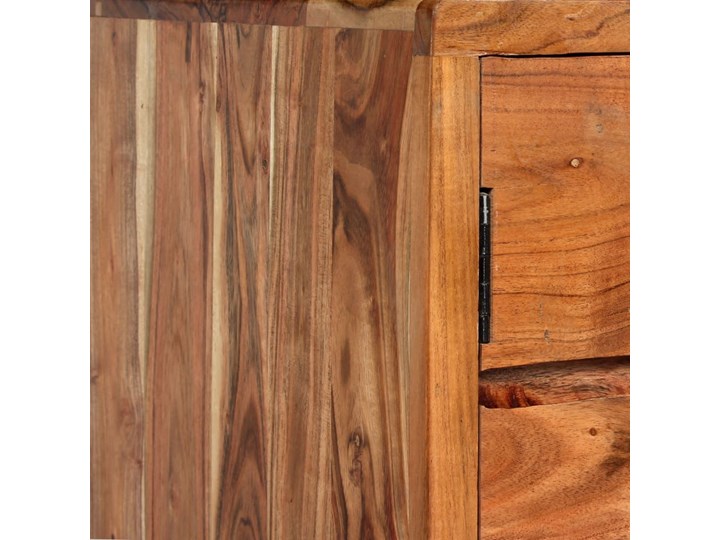 vidaXL Komoda z litego drewna z rzeźbionymi drzwiami, 160x40x75 cm Głębokość 40 cm Szerokość 160 cm Drewno Styl Rustykalny