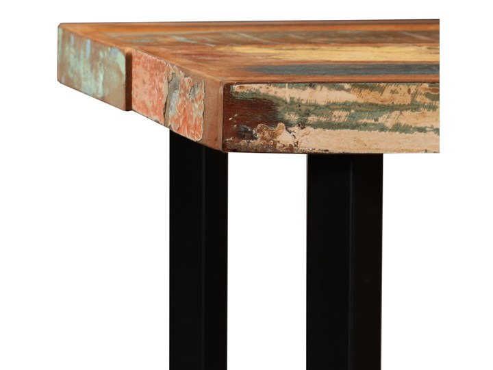 vidaXL Zestaw 7 mebli barowych, drewno odzyskane, skóra i płótno Pomieszczenie Jadalnia Kategoria Stoły z krzesłami