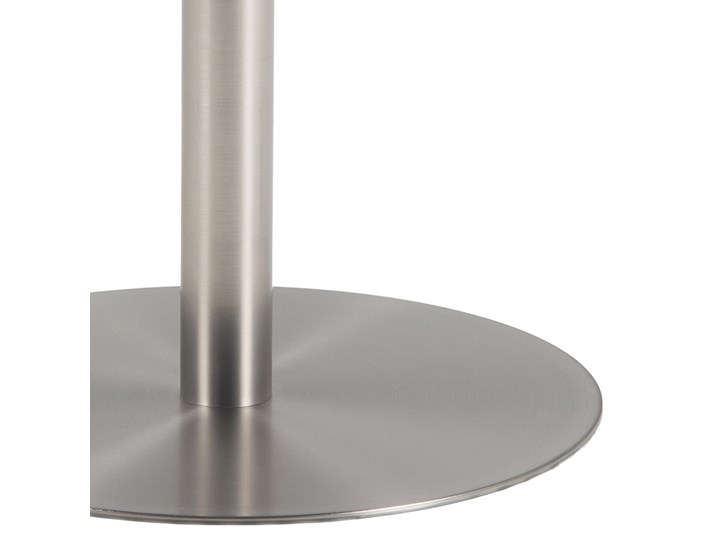 Marmurowy stół do jadalni Corby 105 na srebrnej nodze Wysokość 75 cm Metal Pomieszczenie Stoły do jadalni