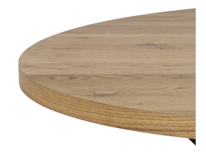 Okrągły stół do jadalni Heaven w stylu industrialnym Drewno Wysokość 76 cm Metal Wysokość 120 cm Styl Nowoczesny