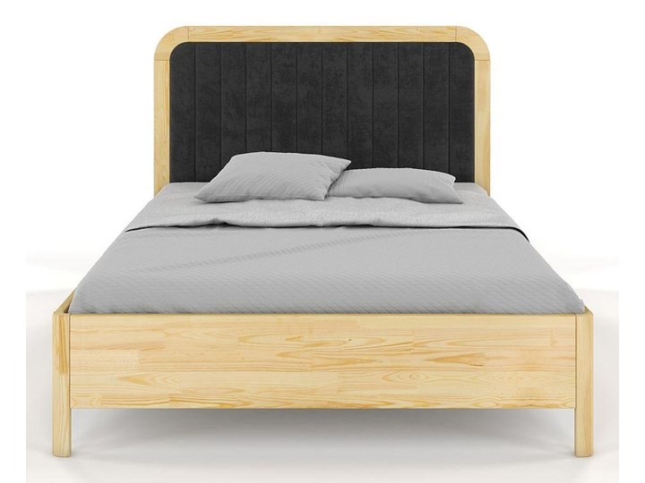 Tapicerowane łóżko drewniane sosnowe Visby MODENA z wysokim zagłówkiem / 120x200 cm, kolor naturalny, zagłówek Casablanca 2315 Drewno Łóżko tapicerowane Tkanina Kategoria Łóżka do sypialni