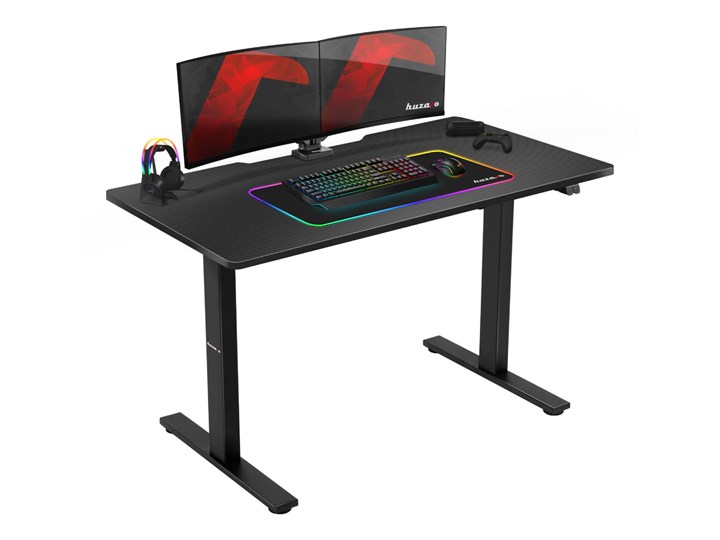 Biurko Elektryczne Huzaro Hero 8.0 Biurko regulowane Biurko gamingowe Szerokość 120 cm Metal Płyta MDF Głębokość 60 cm Kategoria Biurka