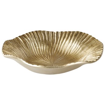 Beliani Patera dekoracyjna złota metalowa talerzyk spodek na biżuterię klucze spodek ozodobny