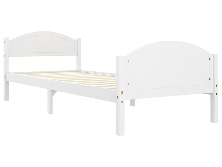 vidaXL Rama łóżka z 2 szufladami, ciemnoszara, lite drewno, 90x200 cm Łóżko drewniane Liczba miejsc Jednoosobowe